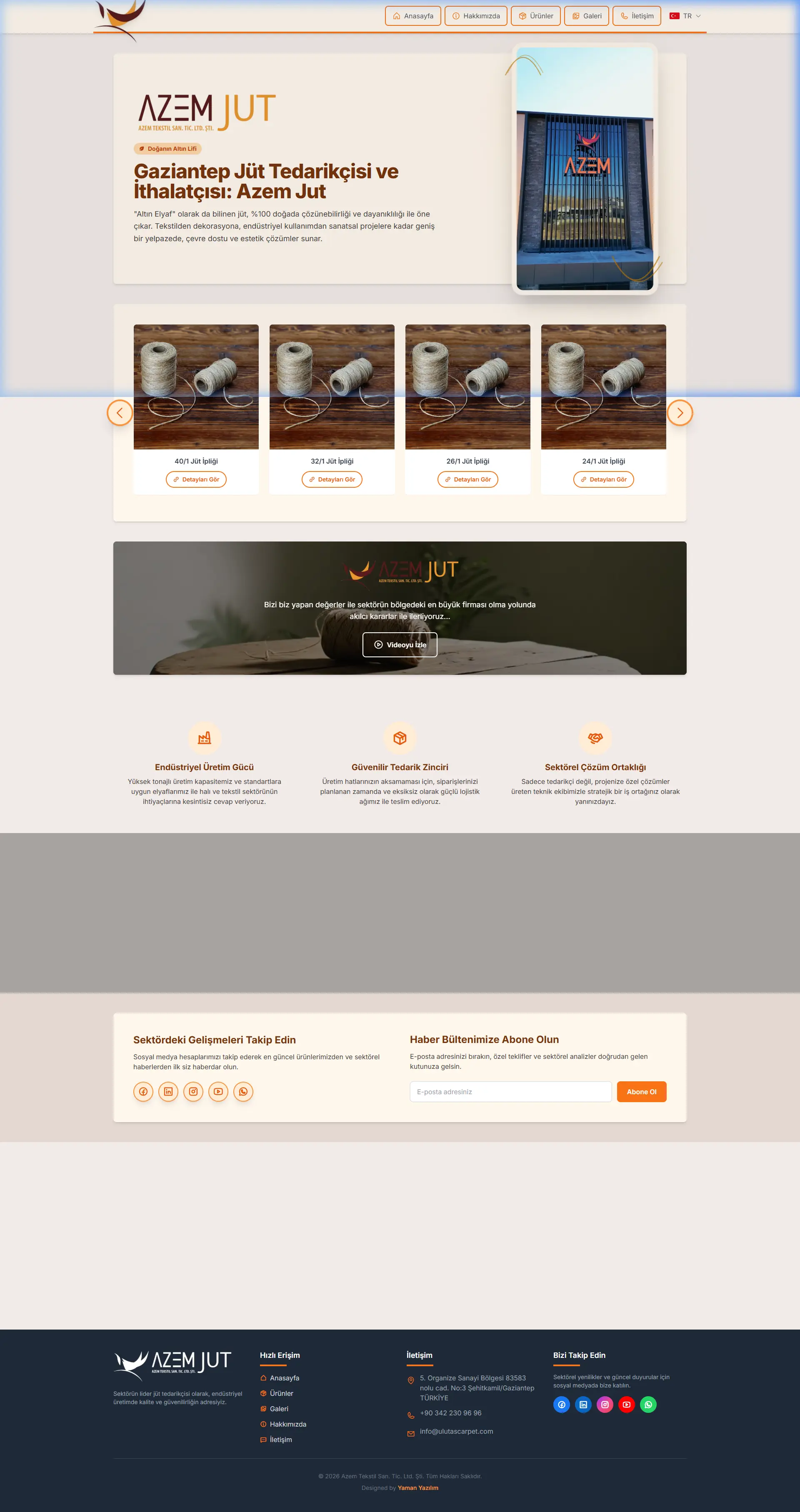 AzemJüt Kurumsal Web