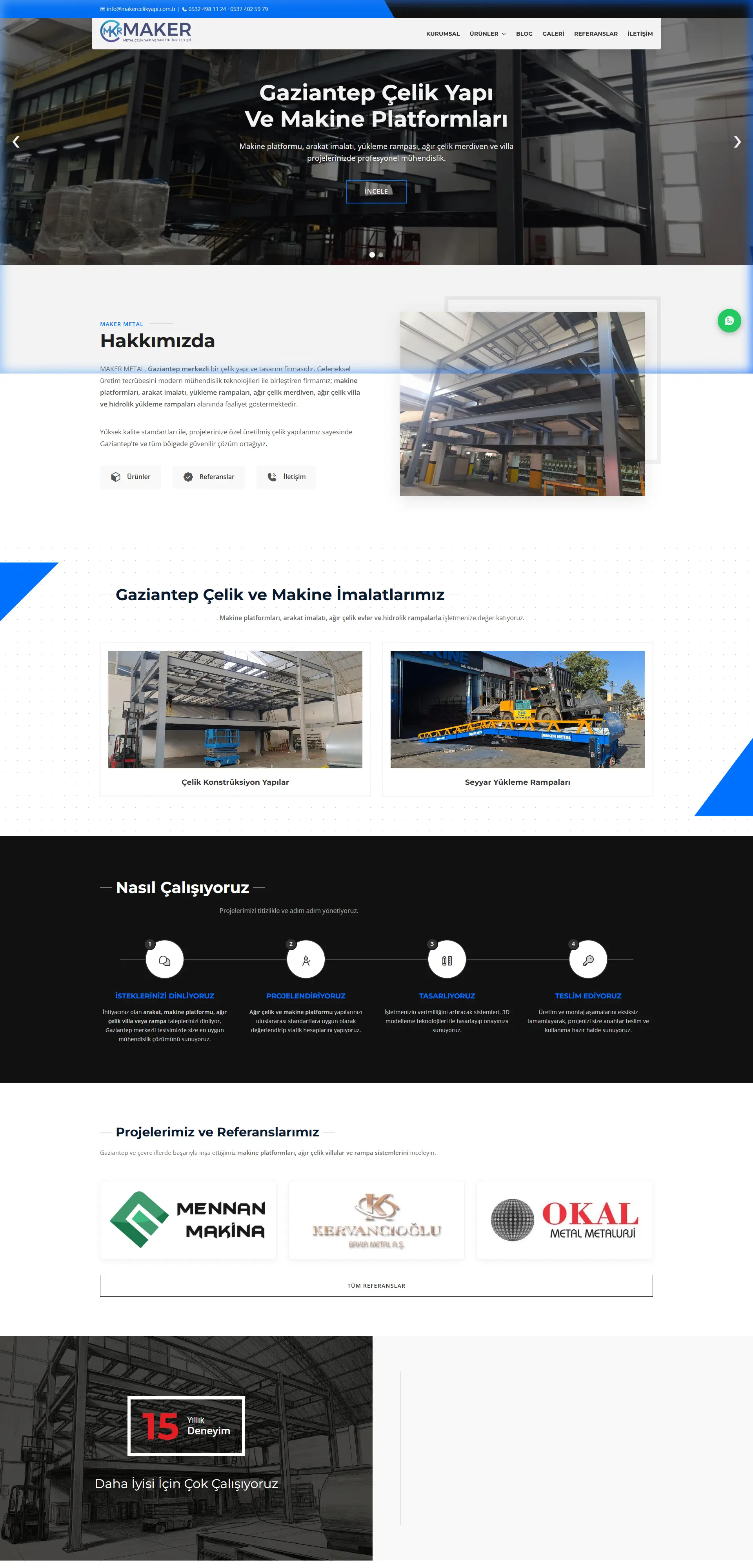 Maker Çelik Yapı Kurumsal